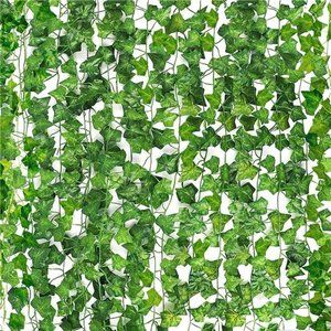 24 Pack 158ft Fake Vines with Leaves for Bedroom Artificial Ivy Garland Plant